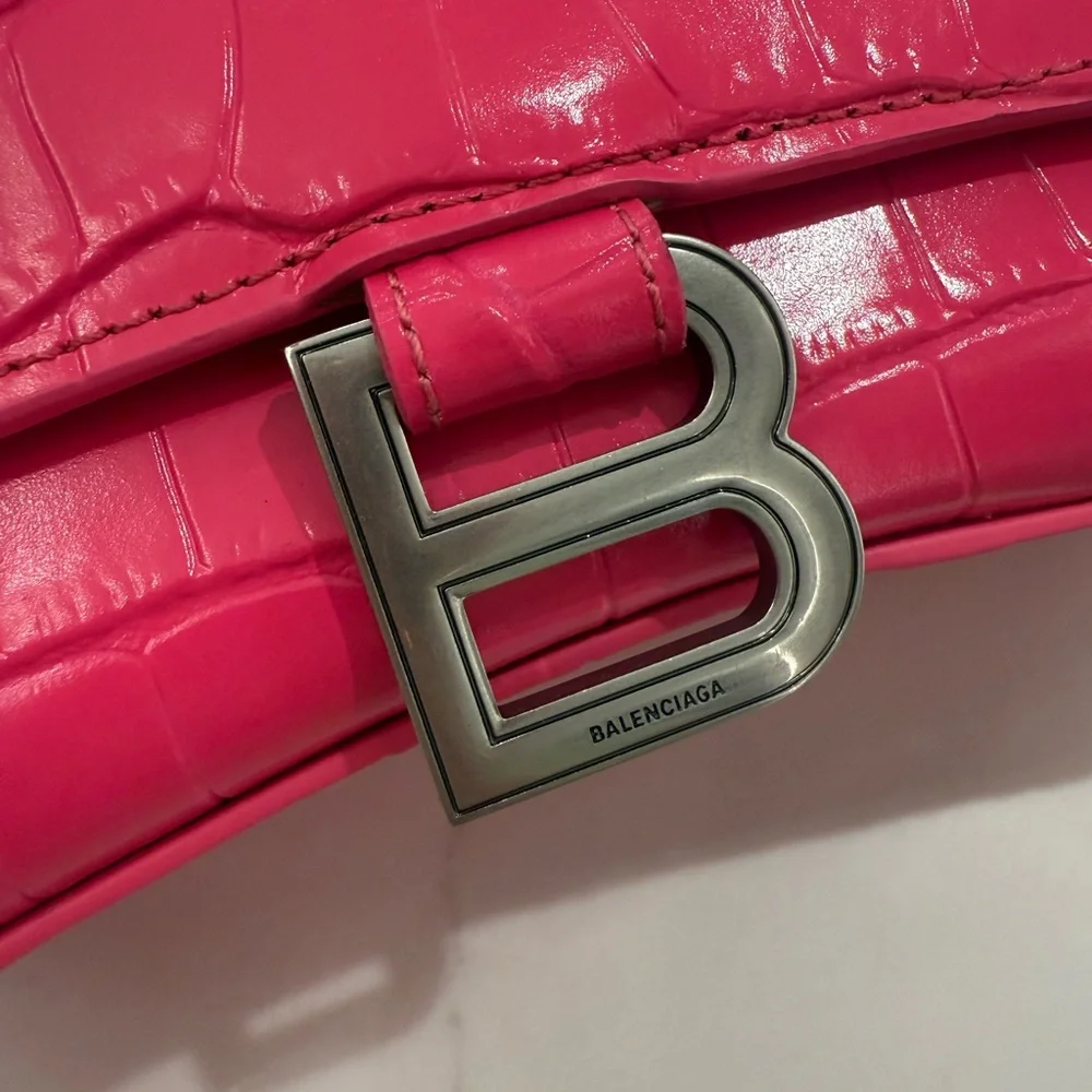 Balenciaga Hot Pink “HourGlass” Bag - Picture 6 of 7